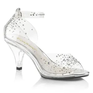 BELLE-330RS Fabulicious 3" Belle Clear Sexy Shoes (Posing Shoes)