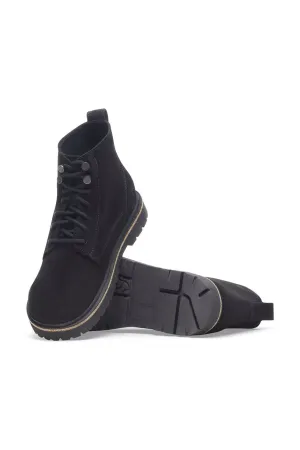 Birkenstock Highwood Lace Mid Boots Black Suede Leather Narrow Fit 1028893