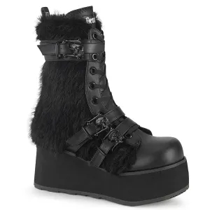 DemoniaCult Trashville 218 Unisex/Mens Platform Calf Length Boots