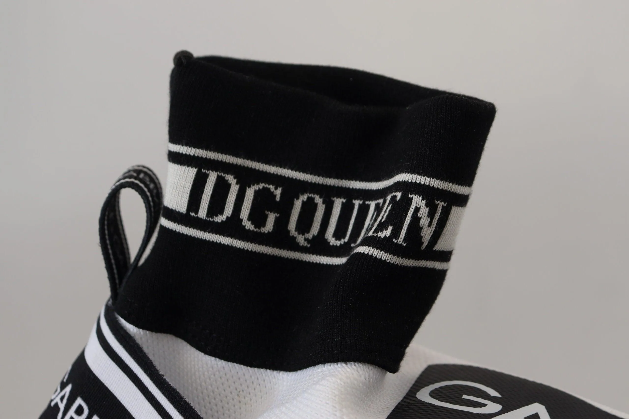 Dolce & Gabbana Hvid Sort Sorrento Sneakers
