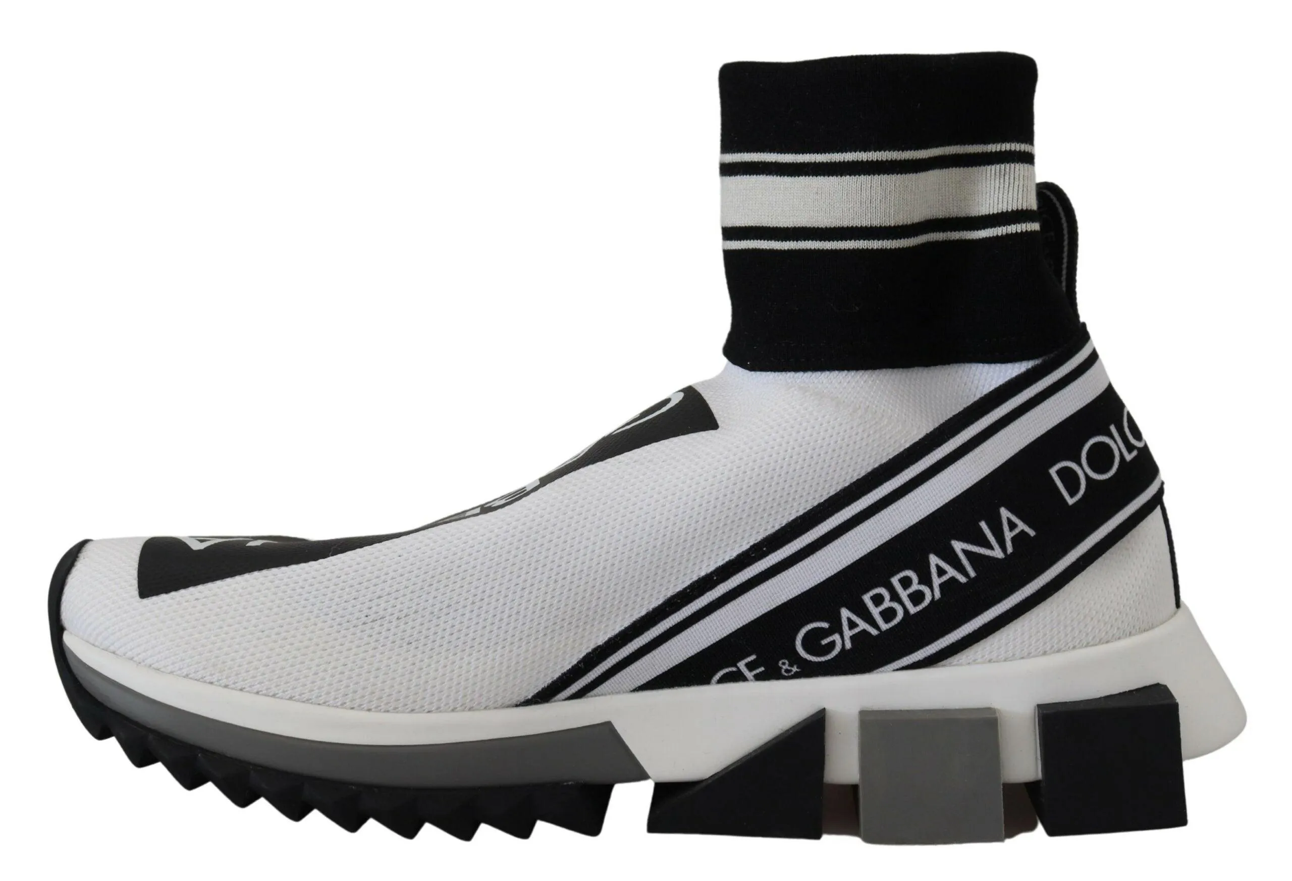 Dolce & Gabbana Hvid Sort Sorrento Sneakers