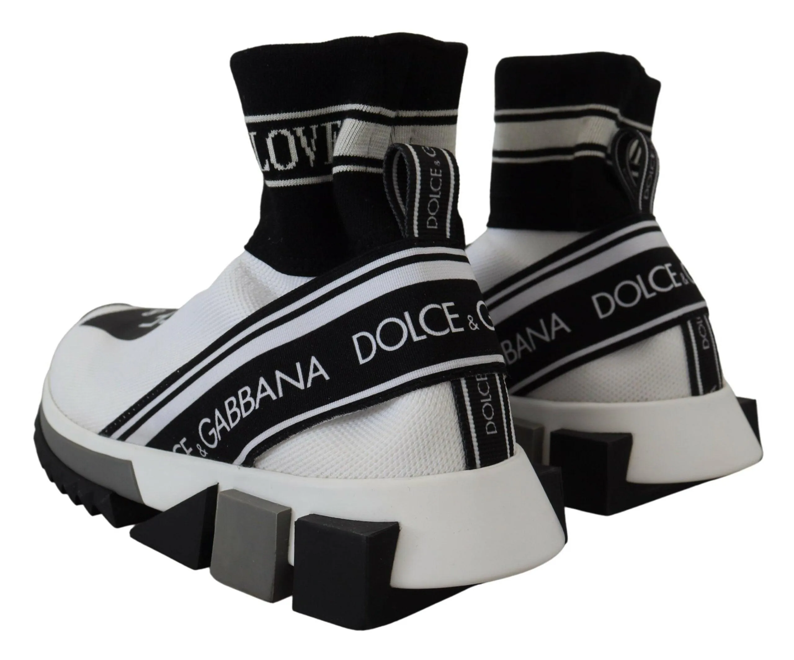 Dolce & Gabbana Hvid Sort Sorrento Sneakers