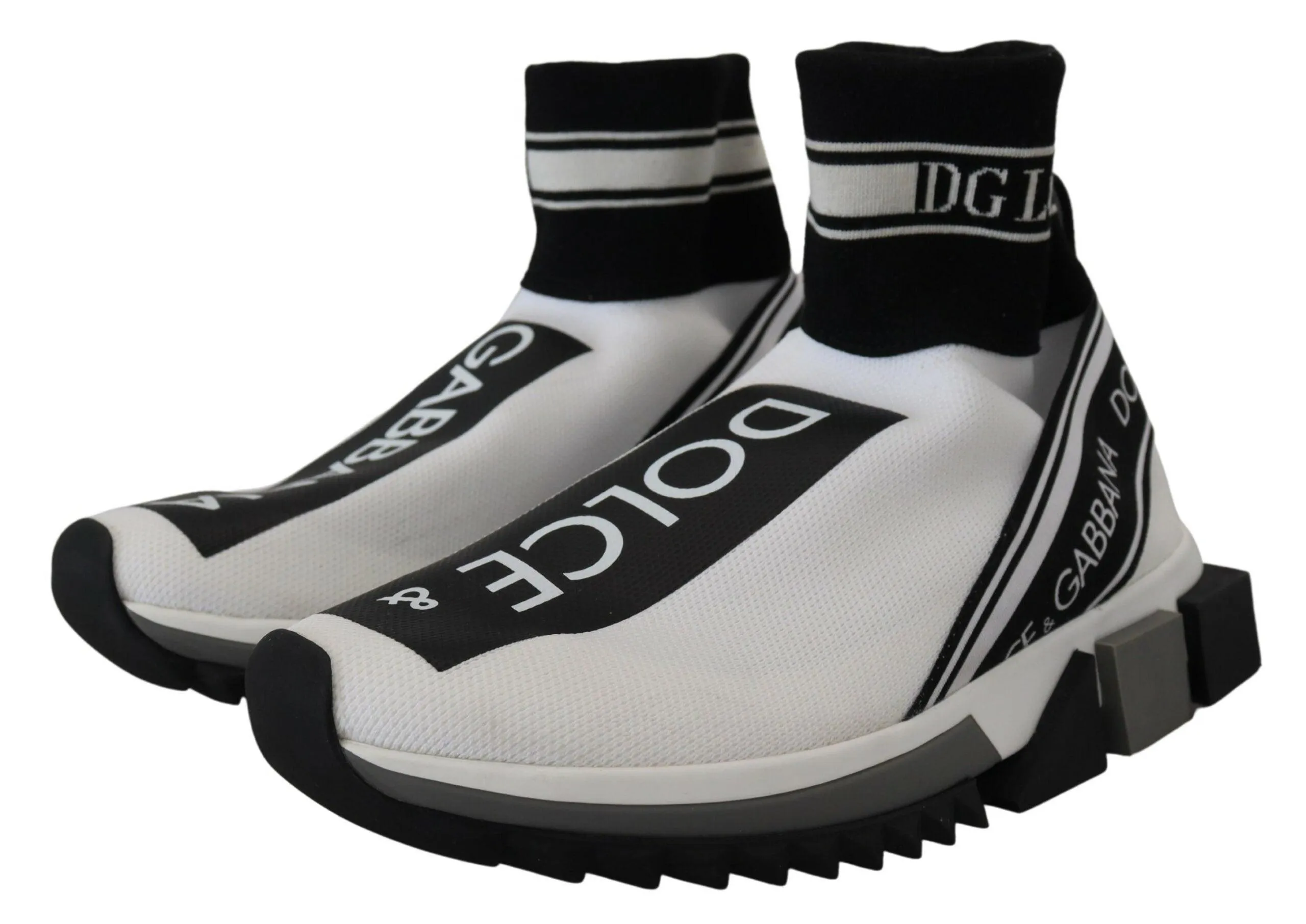 Dolce & Gabbana Hvid Sort Sorrento Sneakers
