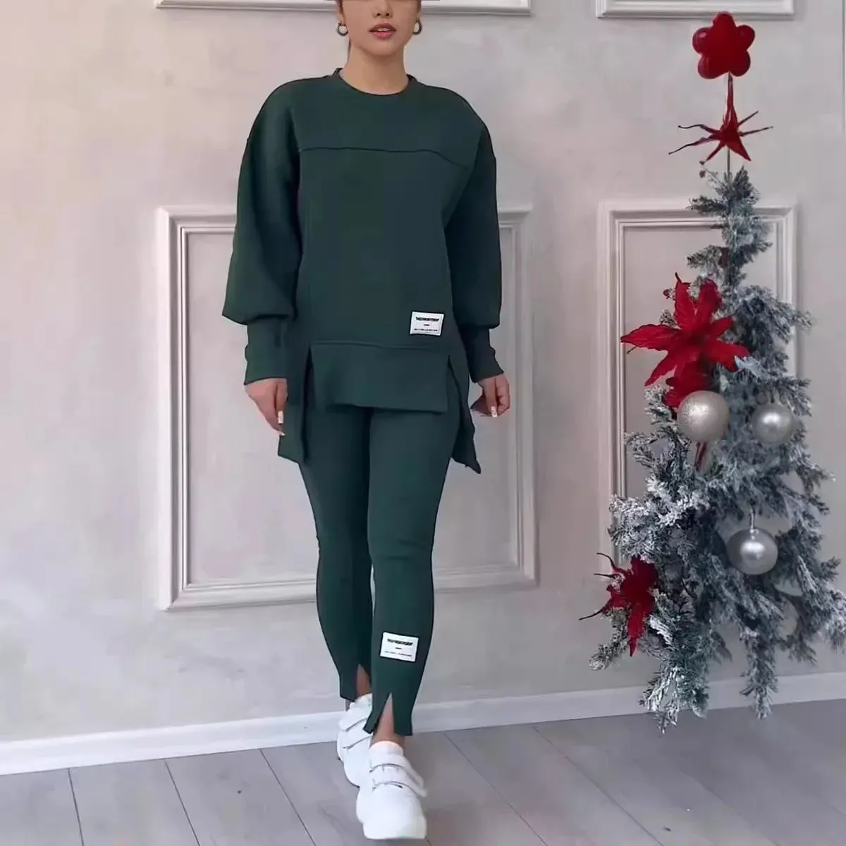 Hoodie Sweatshirt Two-piece Set