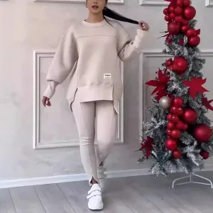 Hoodie Sweatshirt Two-piece Set