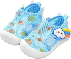 Infant Toddler Girls Boys Shoes Sandals Flat Bottom Non Slip Half Open Toe Slip Summer Breathable Baby Girl Dress