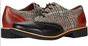 L'Artiste Women's Muggiasti Oxford Brogues- Black Multi