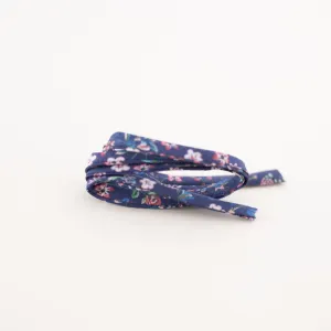 Navy Blue Floral Laces