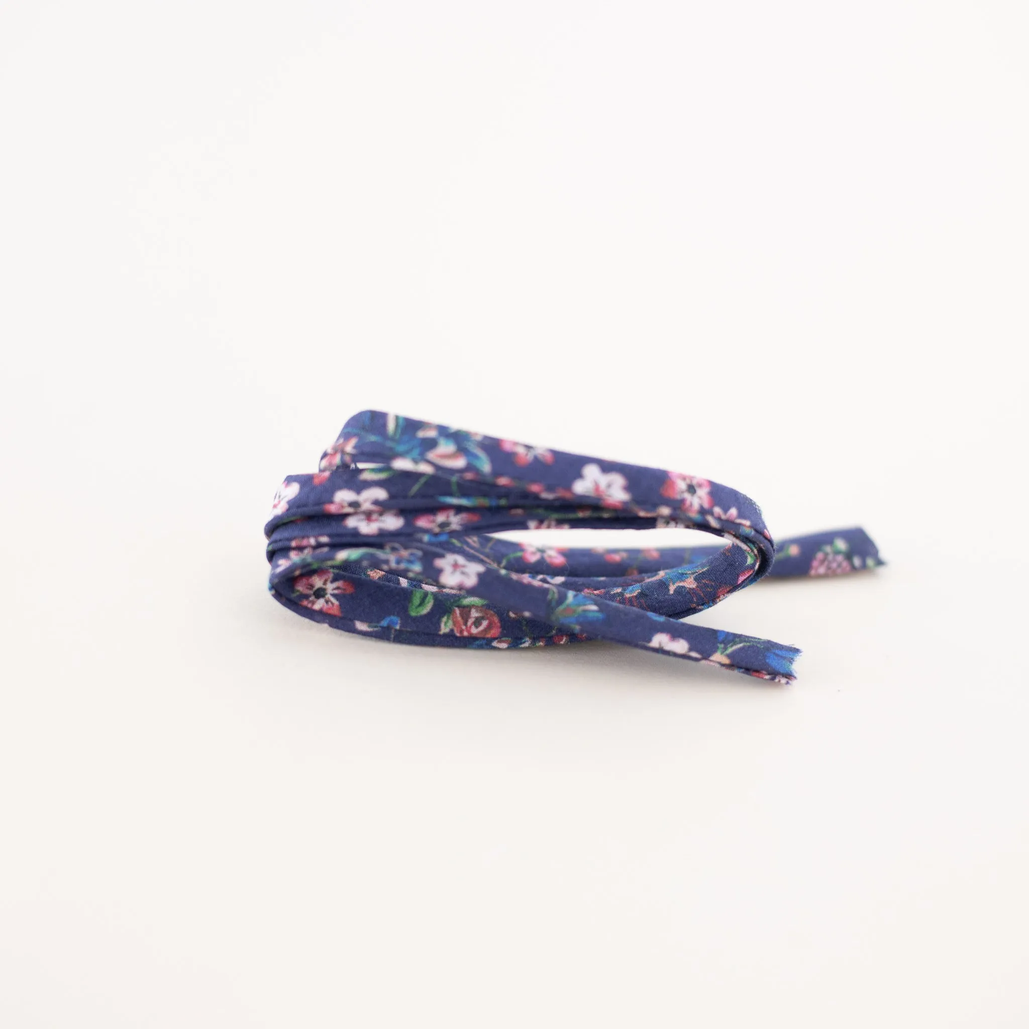 Navy Blue Floral Laces