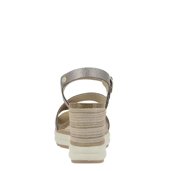 Plakton 375900 Metallic Women's Wedge Sandals