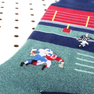 "Gridiron" - Football Themed Fine Men's Socks