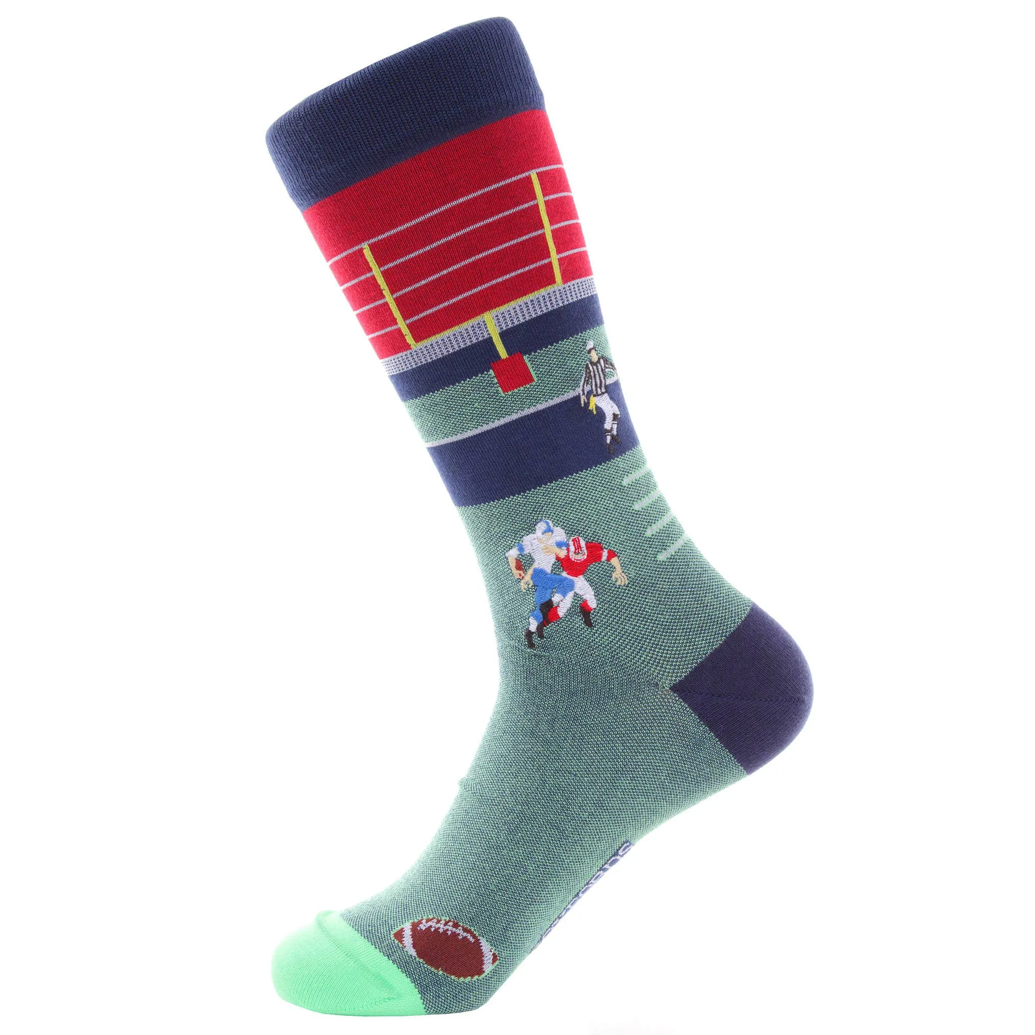 "Gridiron" - Football Themed Fine Men's Socks