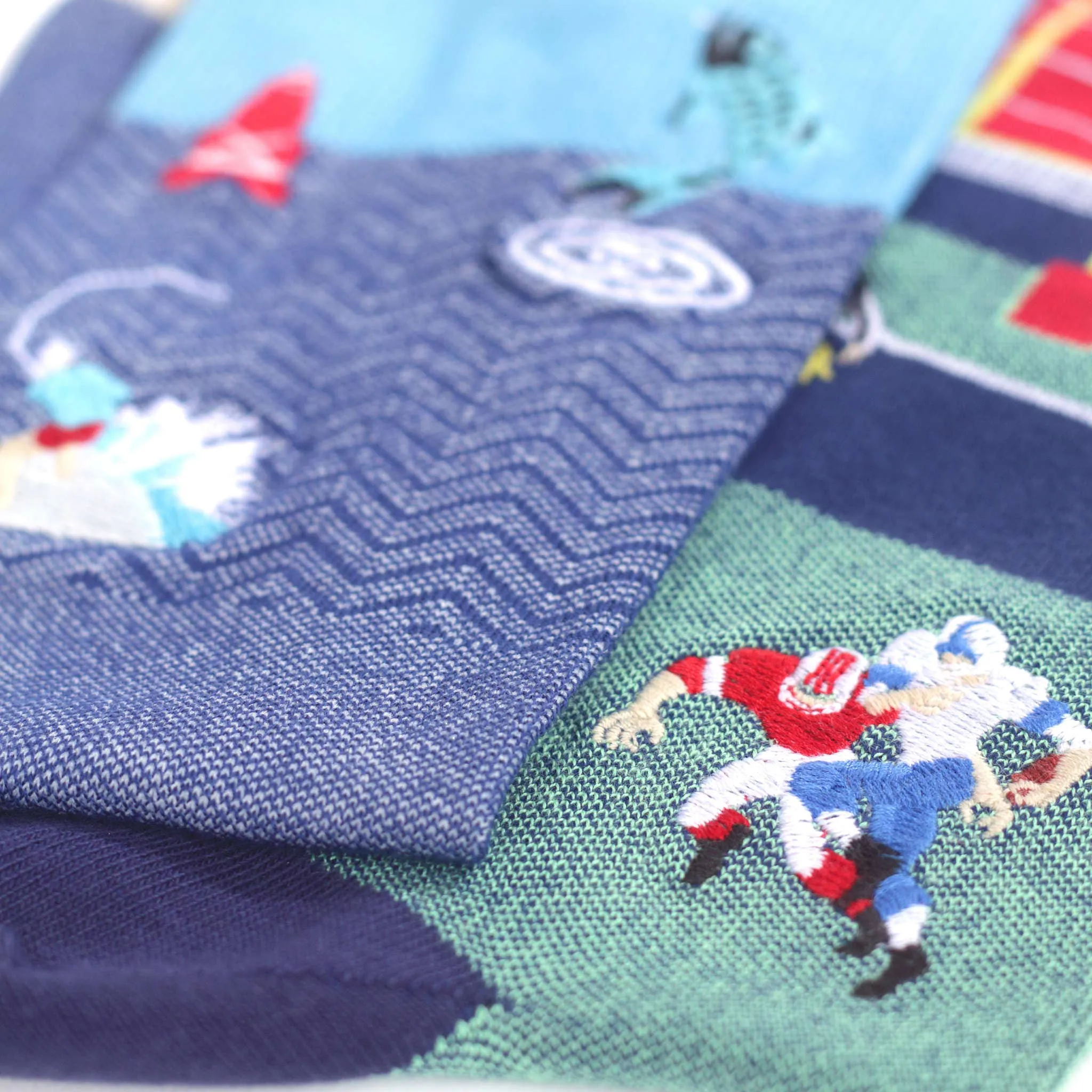"Gridiron" - Football Themed Fine Men's Socks