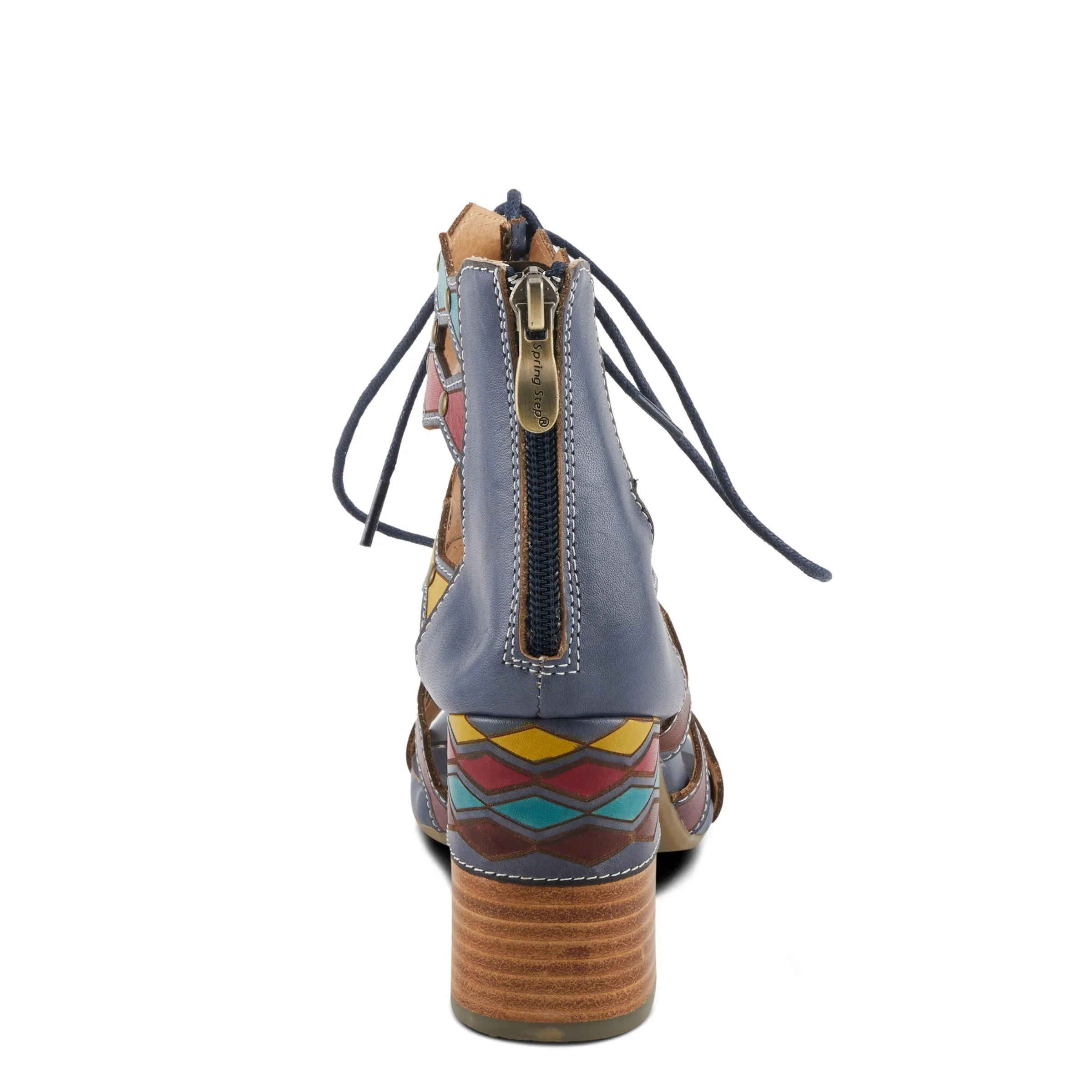 Spring Step Shoes  L'Artiste Artdeco Sandals Women's Multicolor Leather 2.75"