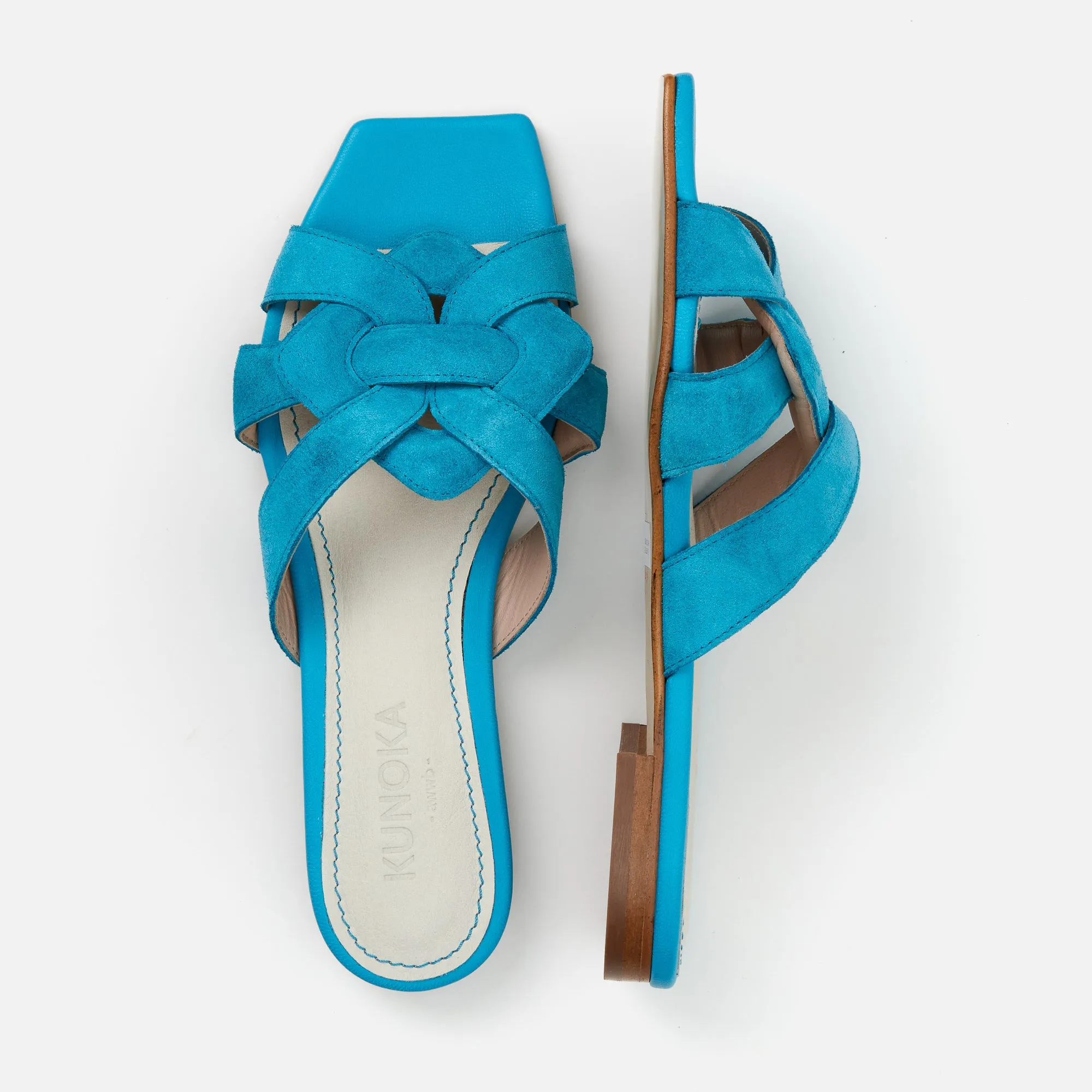 SYLVIE flat sandal - Neptune