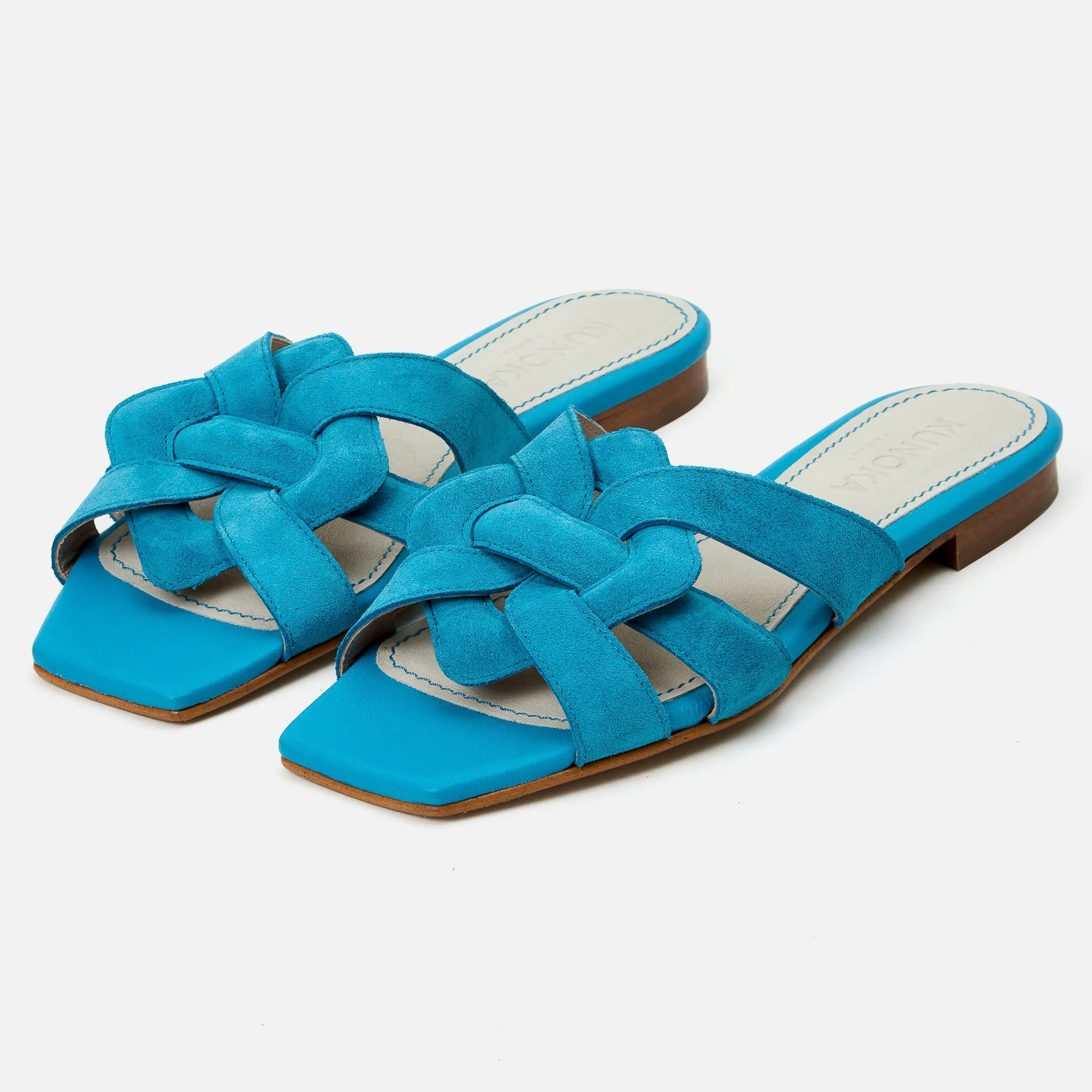 SYLVIE flat sandal - Neptune