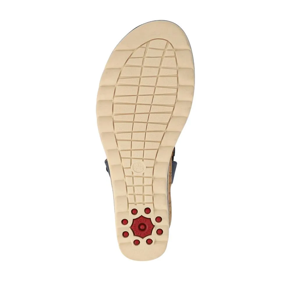 Tall Wedge-Heeled Touch-Fasten Sandals - RELIF41033 / 326 876
