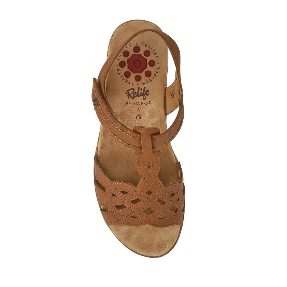 Tall Wedge-Heeled Touch-Fasten Sandals - RELIF41033 / 326 876