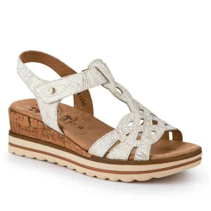 Tall Wedge-Heeled Touch-Fasten Sandals - RELIF41033 / 326 876