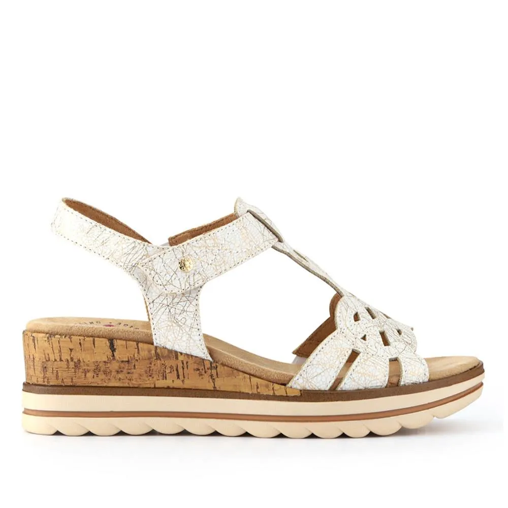 Tall Wedge-Heeled Touch-Fasten Sandals - RELIF41033 / 326 876