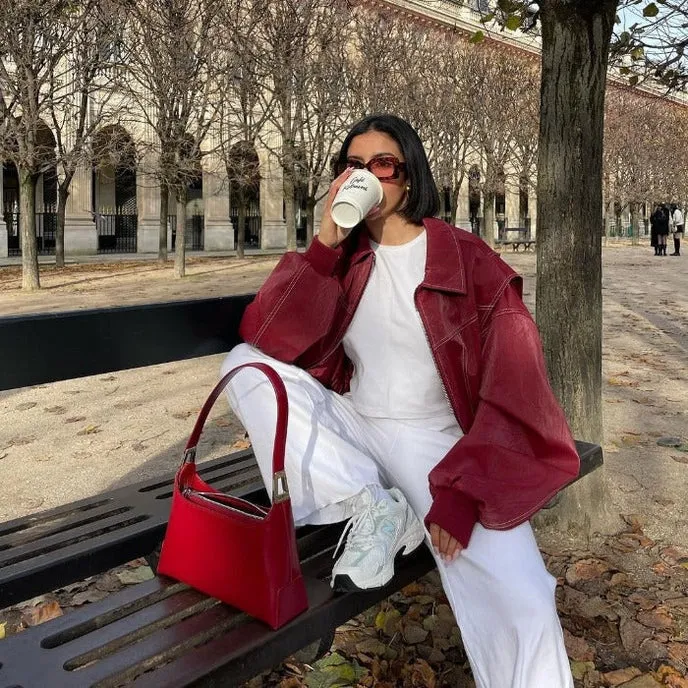 Vrouwen Bomberjack Oversized Hittebestendig Casual