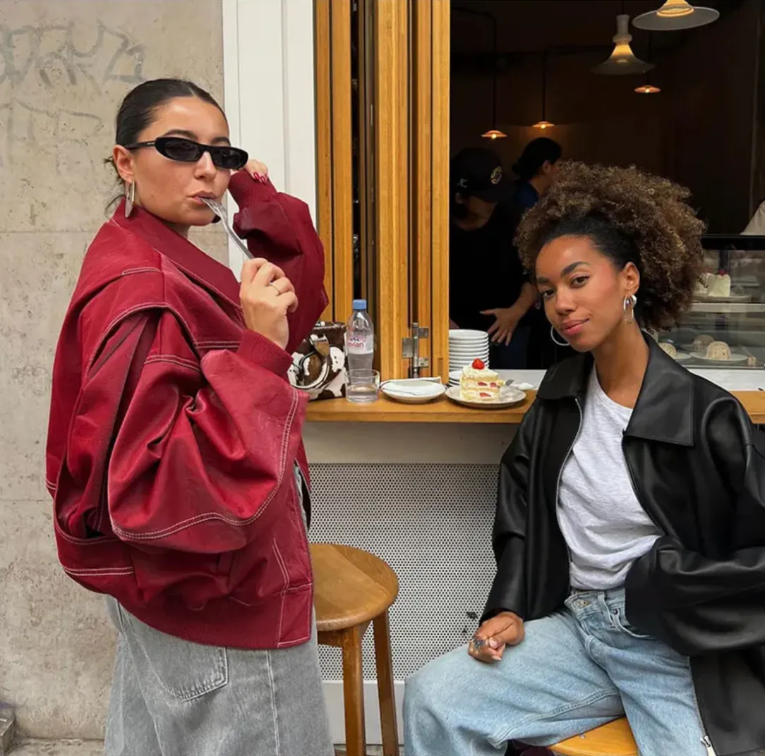 Vrouwen Bomberjack Oversized Hittebestendig Casual