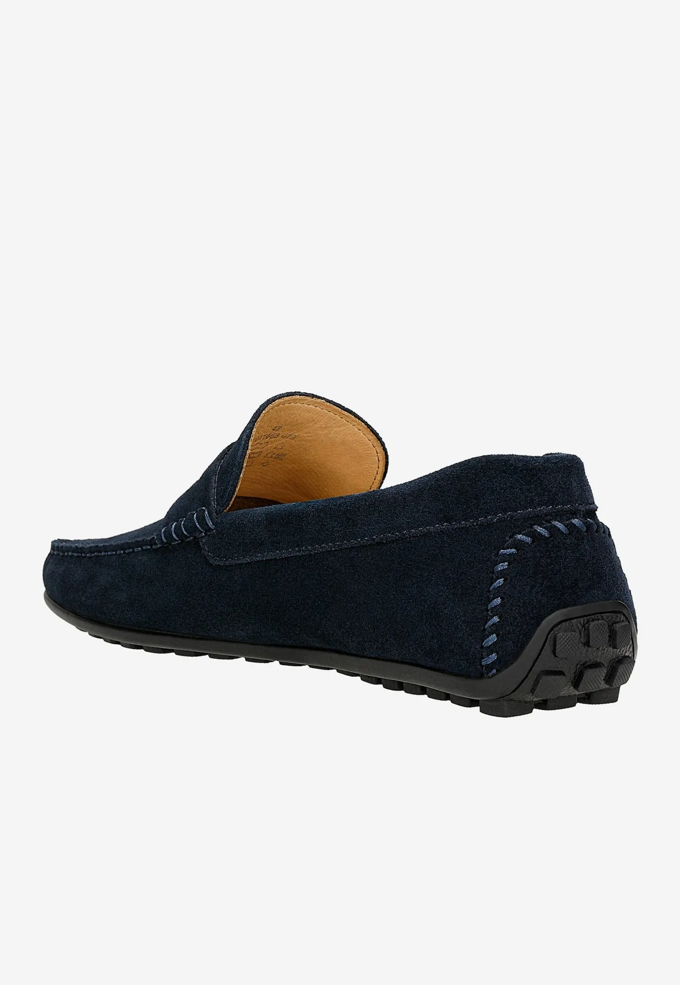 Wojas Dark Blue Velour Loafers | 1011668